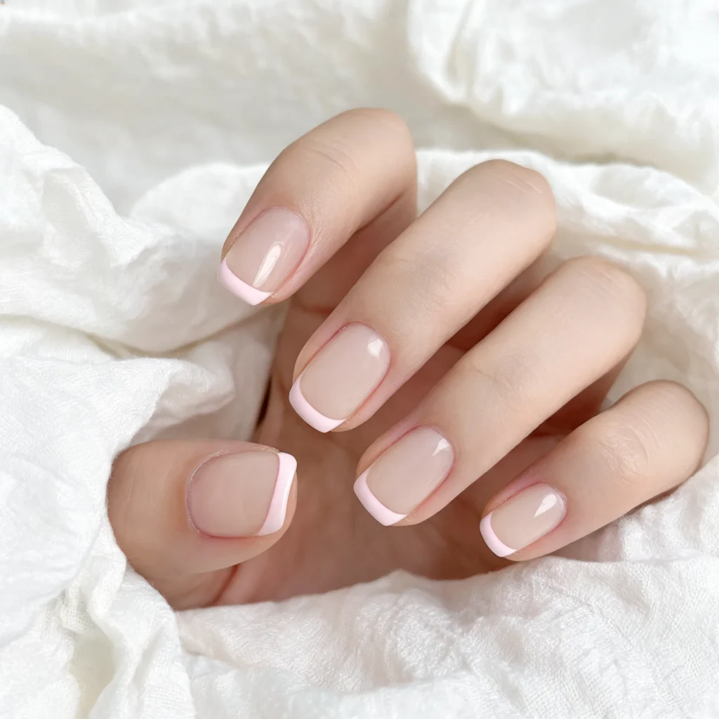 Soft Pink French Tips
