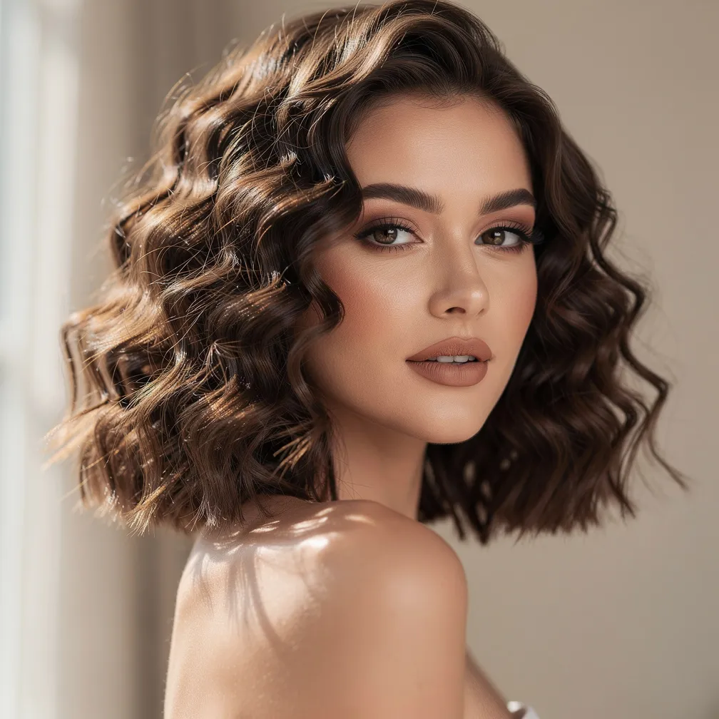 Curly Lob (Long Bob)