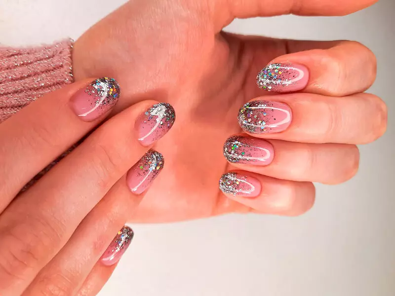Glitter Ombre Tips