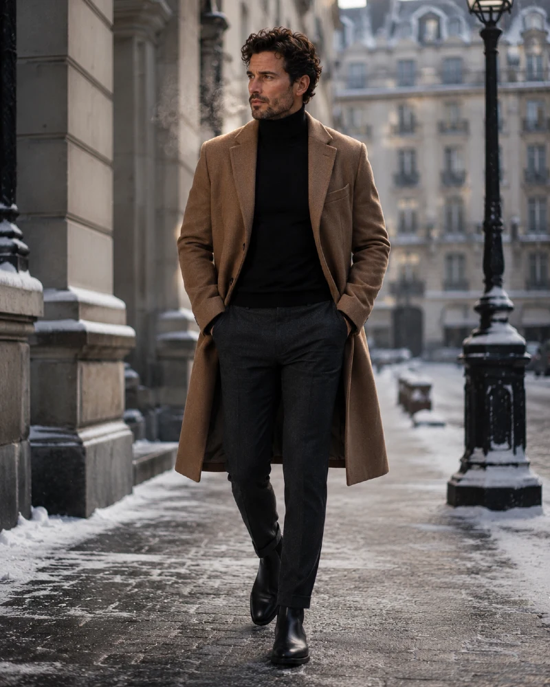 The Turtleneck and Overcoat Look