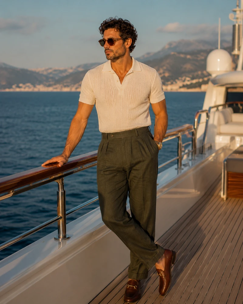 The Polo and Tailored Trousers