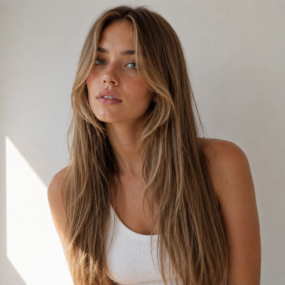 Long Hair with Face-Framing Layers Only