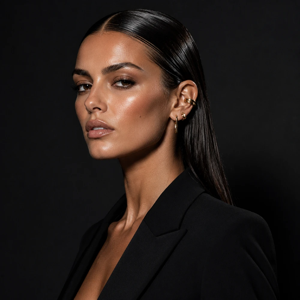 The Slicked-Back Wet Look