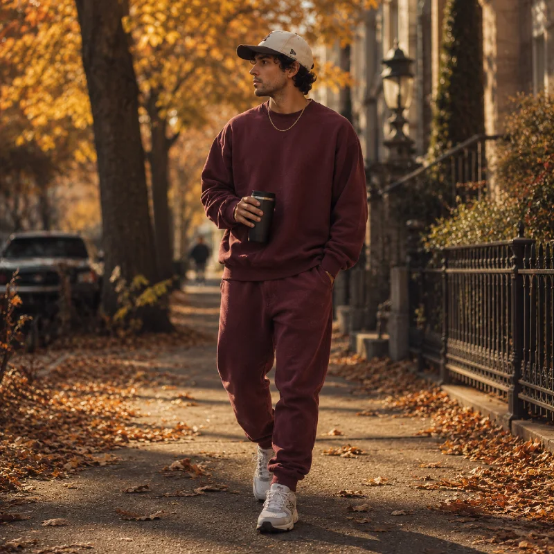 The Crewneck and Sweatpants Set
