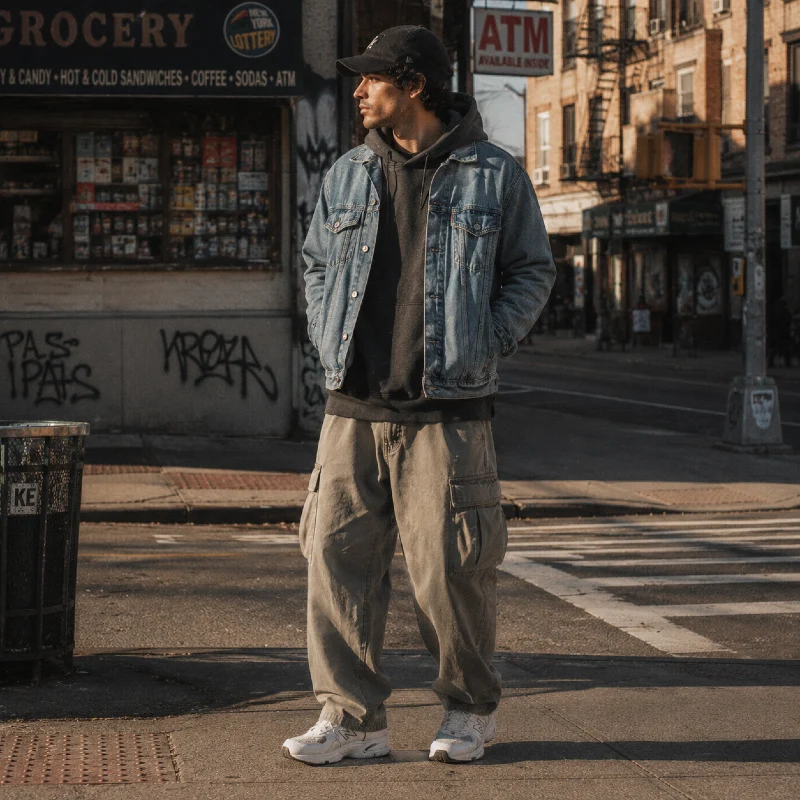 The Denim Jacket and Hoodie Layered Look