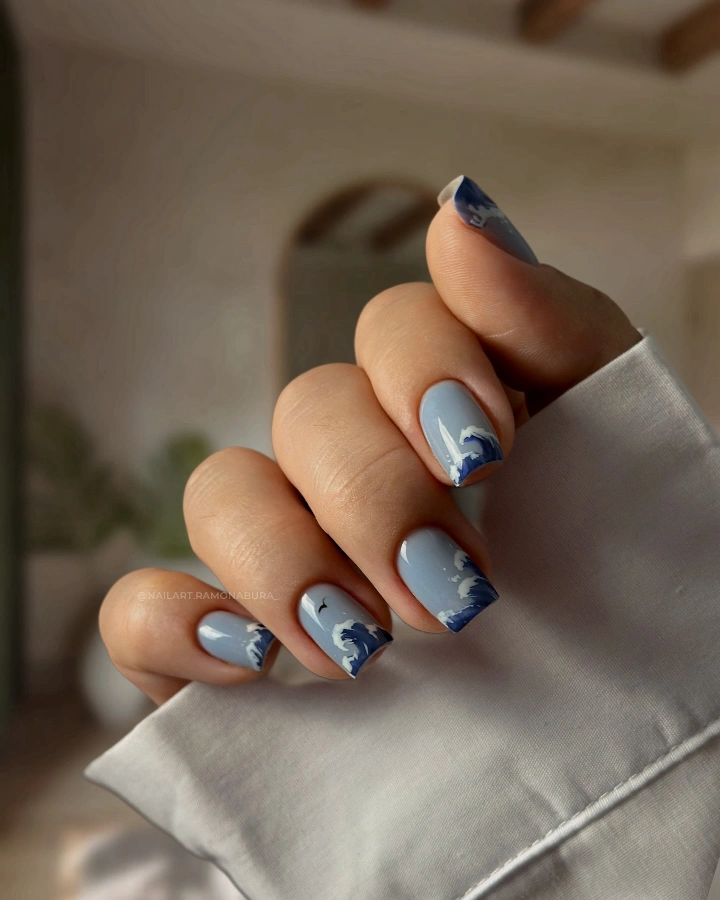 Ocean Blue Wave