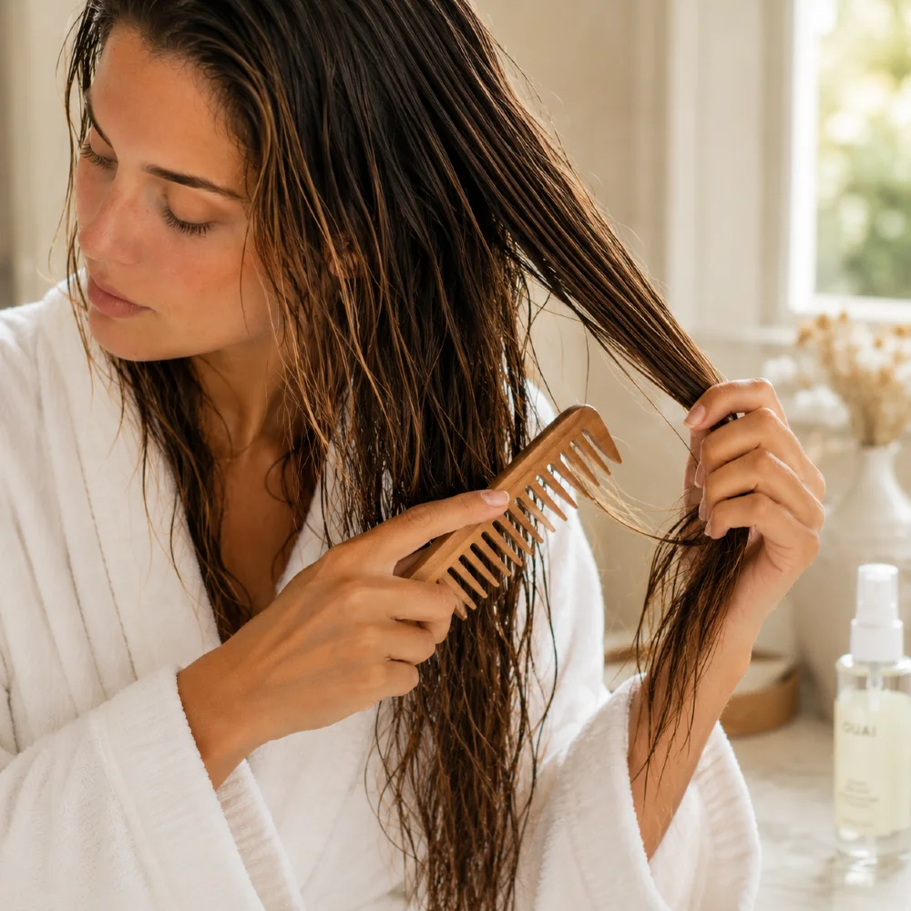 Detangle While Hair Is Still Damp