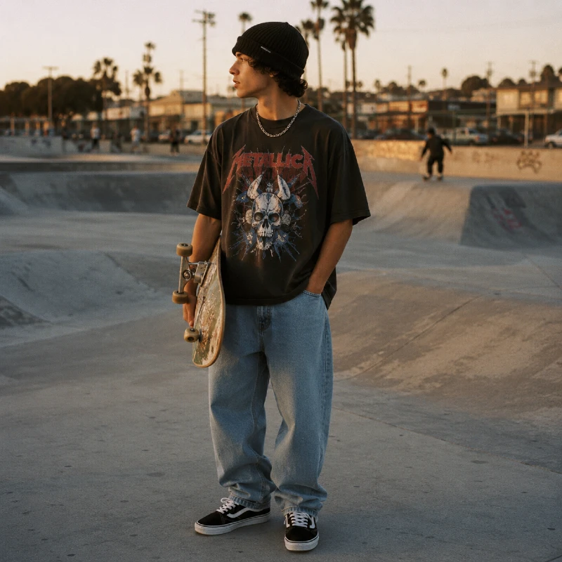 The Graphic Tee and Baggy Jeans Classic