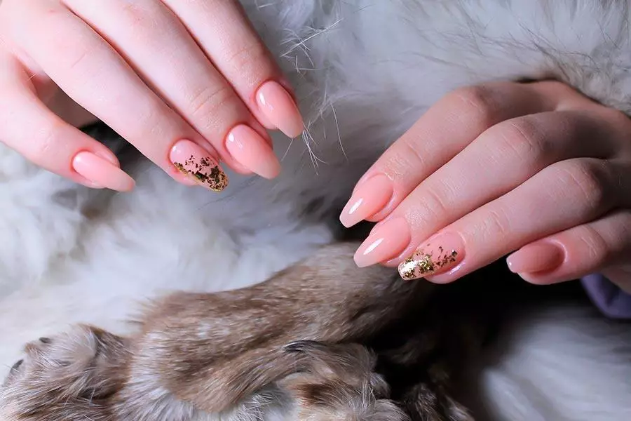 Nude with Gold Foil