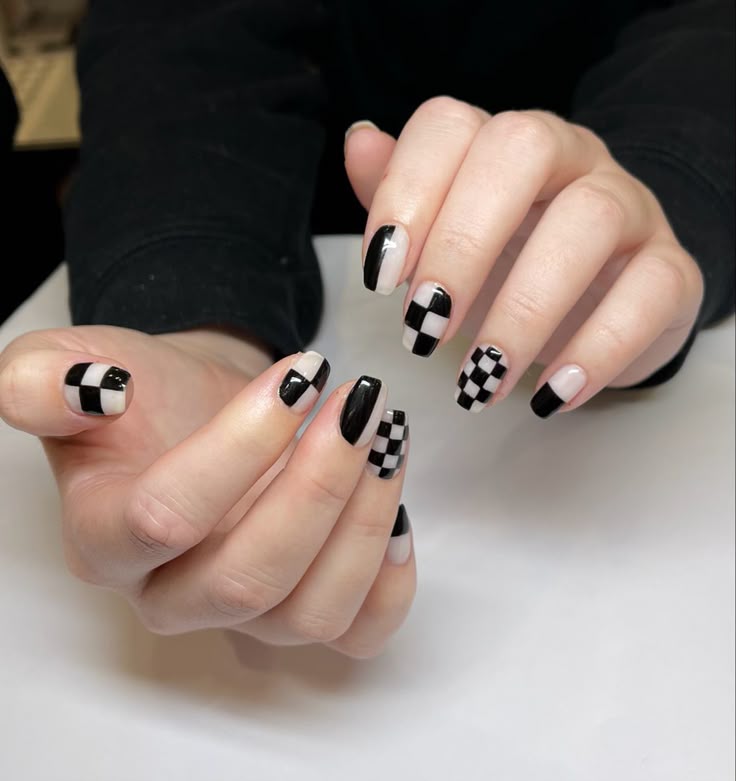 Black and White Checkerboard
