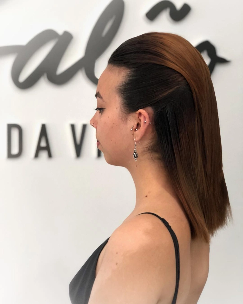 Slicked Back Wet Look
