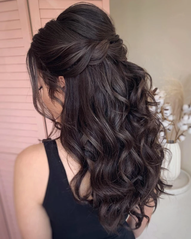 Twisted Half Updo