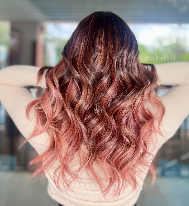Rose Gold Balayage