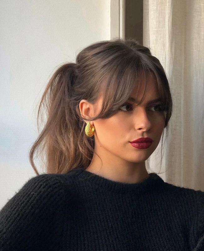 Curtain Bangs Style