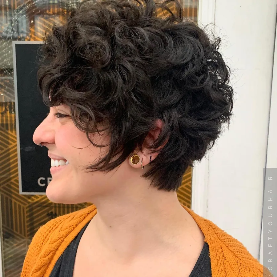 Curly Pixie Cut