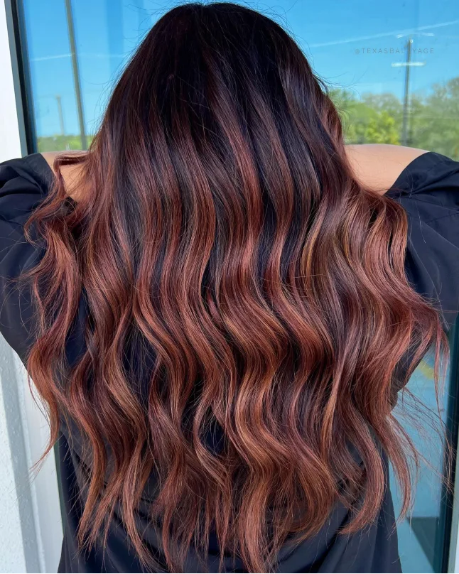 Mahogany Wine Balayage