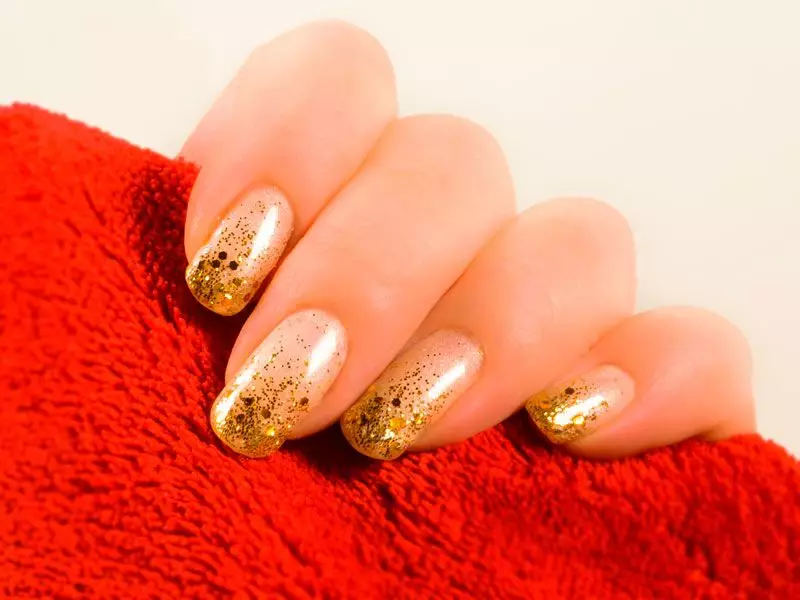 Glitter Gold French